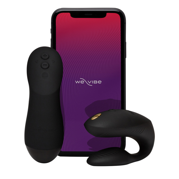 Вибратор для пар WE-VIBE Chorus Pro черный, силикон,4,1