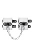 Наручники Pecado BDSM с двумя ремешками с люверсами,мягкие