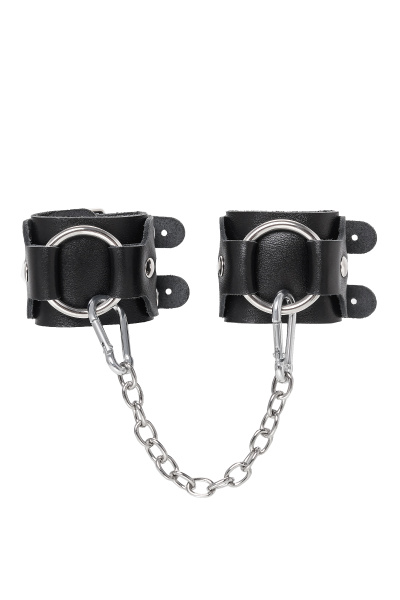 Наручники-браслеты Pecado BDSM, с двумя ремешками, натуральная кожа