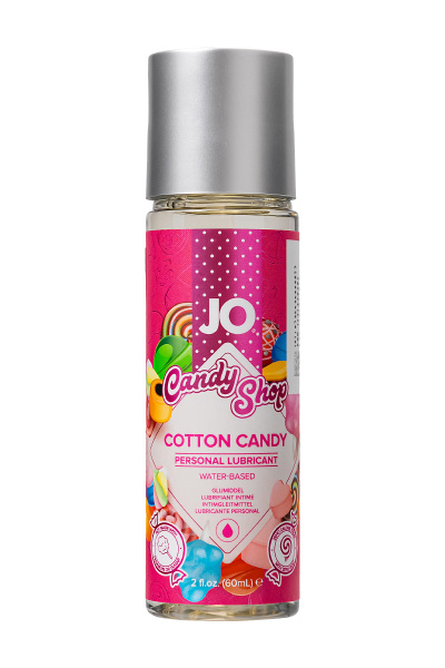 Съедобный лубрикант со вкусом сахарной ваты JO H2O Candy Shop Cotton Candy, 60 мл